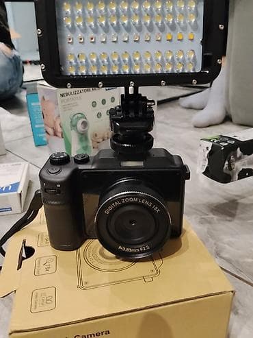 4K digitalna kamera sa LED rasvetom – set za snimanje i vlogovanje - na lalafo.rs 4K digitalna kamera sa LED rasvetom – set za snimanje i vlogovanje -