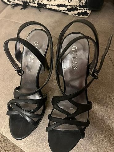 GUESS ženske sandale na visoku potpeticu - Boja: crna - Materijal na lalafo.rs — 2 GUESS ženske sandale na visoku potpeticu - Boja: crna - Materijal — 2