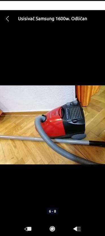Usisivač samsung na vrećicu. ispravan dobar 1600 w. Dobar na lalafo.rs — 2 Usisivač samsung na vrećicu. ispravan dobar 1600 w. Dobar — 2