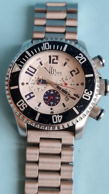 VIP TIME Italy muški hronograf ručni sat - Kućište od nerđajućeg na lalafo.rs — 1 VIP TIME Italy muški hronograf ručni sat - Kućište od nerđajućeg — 1