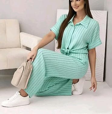 Personal Items: Ženski dvodelni set sa prugama – košulja i široke pantalone - Kroj at lalafo.rs — 1 Personal Items: Ženski dvodelni set sa prugama – košulja i široke pantalone - Kroj — 1