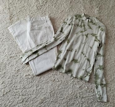 U kompletu pantalone bele pamuk elastin i svetlo zelena rebrastog na lalafo.rs — 5 U kompletu pantalone bele pamuk elastin i svetlo zelena rebrastog — 5