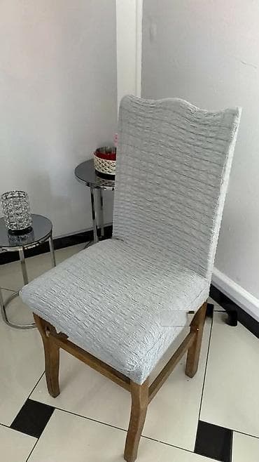 Textile: Elastične navlake za stolice – teksturisani waffle dezen. Komplet od 6 at lalafo.rs — 5 Textile: Elastične navlake za stolice – teksturisani waffle dezen. Komplet od 6 — 5