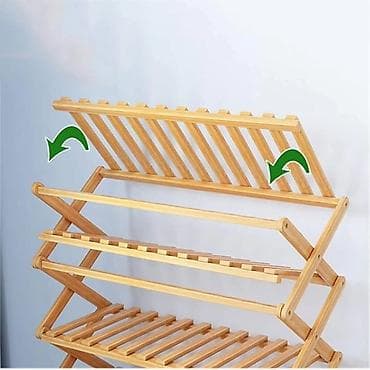 Preklopna drvena polica/organizer sa 5 nivoa Sklopiva polica- na lalafo.rs — 6 Preklopna drvena polica/organizer sa 5 nivoa Sklopiva polica- — 6