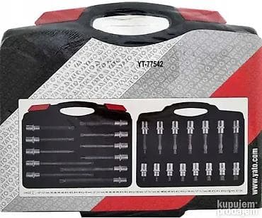 Hand Tools Sets: SPLINE ključevi bitovi 1/2" - 26 kom, M5-M16 PROFI YATO, Poljska at lalafo.rs — 3 Hand Tools Sets: SPLINE ključevi bitovi 1/2" - 26 kom, M5-M16 PROFI YATO, Poljska — 3