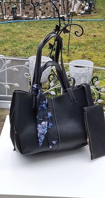 Ženska torba – set 2u1 sa ešarpom Gs - Model: prostrana shopper/ tote at lalafo.rs — 1 Ženska torba – set 2u1 sa ešarpom Gs - Model: prostrana shopper/ tote — 1