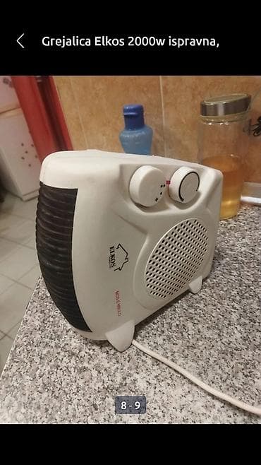 Grejalica elkos duvaljka 2 brzine plus ventilator. 2000w. Lepo na lalafo.rs — 1 Grejalica elkos duvaljka 2 brzine plus ventilator. 2000w. Lepo — 1