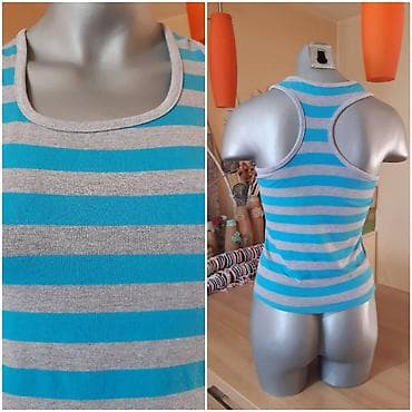 Ženska sportska majica na bratele (racerback) sa prugama u at lalafo.rs — 2 Ženska sportska majica na bratele (racerback) sa prugama u — 2