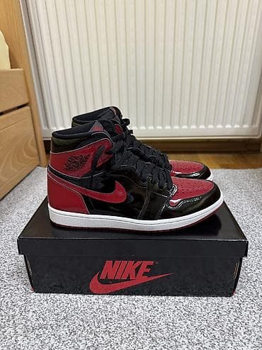 bermude teksas br: Jordan 1 High Patent Bred ORIGINAL Patike su nove, jednom nošene na lalafo.rs — 2 bermude teksas br: Jordan 1 High Patent Bred ORIGINAL Patike su nove, jednom nošene — 2