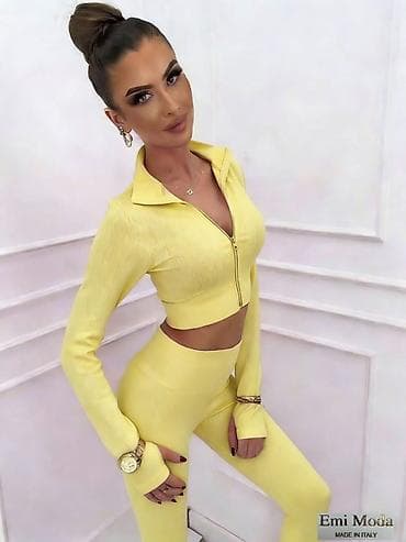 Ženski dvoslojni komplet – Emi Moda, Made in Italy - Model: rebrasti na lalafo.rs Ženski dvoslojni komplet – Emi Moda, Made in Italy - Model: rebrasti