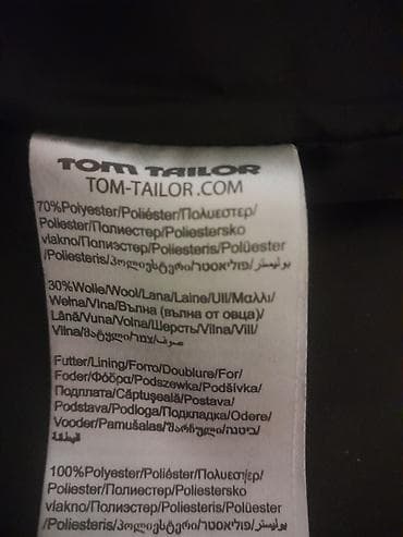 Ženski kaput Tom Tailor, veličina M. - Boja: crna - Dizajn: dvoredno na lalafo.rs — 6 Ženski kaput Tom Tailor, veličina M. - Boja: crna - Dizajn: dvoredno — 6