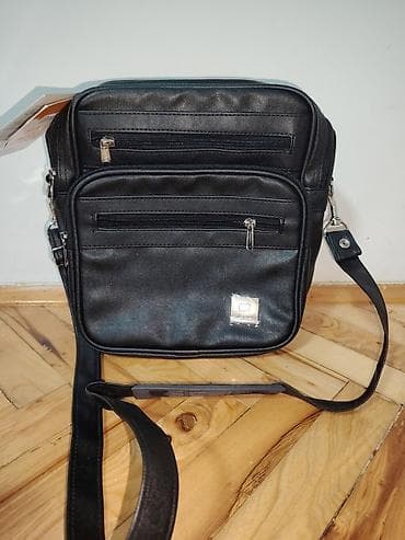 Muška torbica preko ramena Bossana - Materijal: crna eko koža sa na lalafo.rs — 1 Muška torbica preko ramena Bossana - Materijal: crna eko koža sa — 1