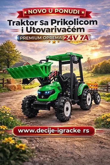 eko koza sa: Dečiji električni traktor sa prikolicom i utovarivačem – Premium at lalafo.rs — 1 eko koza sa: Dečiji električni traktor sa prikolicom i utovarivačem – Premium — 1