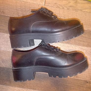 Ženske kožne cipele sa platformom i vezivanjem - Model: niske na lalafo.rs — 2 Ženske kožne cipele sa platformom i vezivanjem - Model: niske — 2