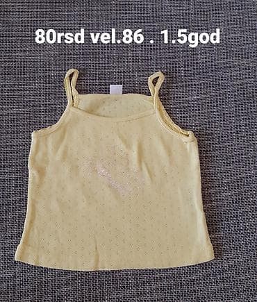 Dečiji žuti potkošulja-top na bretele Smile Be - Veličina: 86 (oko na lalafo.rs Dečiji žuti potkošulja-top na bretele Smile Be - Veličina: 86 (oko