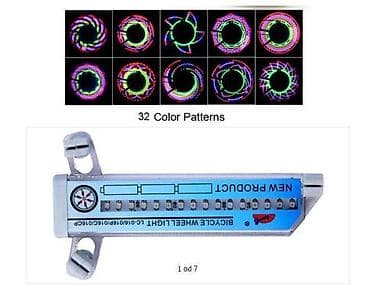 Bike accessories: LED svetlo za točkove bicikla – višebojno - Svetlosna traka sa nizom at lalafo.rs — 6 Bike accessories: LED svetlo za točkove bicikla – višebojno - Svetlosna traka sa nizom — 6