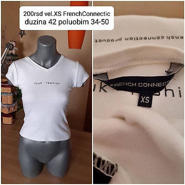 French Connection (FCUK) ženska majica kratkih rukava - V-izrez, slim na lalafo.rs — 1 French Connection (FCUK) ženska majica kratkih rukava - V-izrez, slim — 1