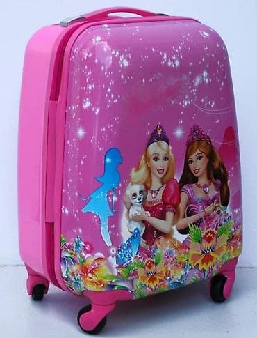za svaki dan: Dečiji putni kofer na točkiće u roze boji, sa ilustracijom Barbi at lalafo.rs — 5 za svaki dan: Dečiji putni kofer na točkiće u roze boji, sa ilustracijom Barbi — 5