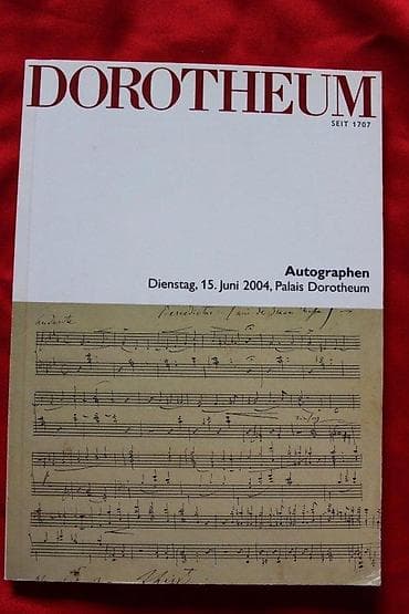 AUKCIONI KATALOG DOROTHEUM, AUTOGRAPHEN, 11.5.2004. | Aukcioni na lalafo.rs AUKCIONI KATALOG DOROTHEUM, AUTOGRAPHEN, 11.5.2004. | Aukcioni