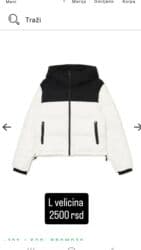 Zimska jakna sa kapuljačom, dvoslojni dizajn u crno-beloj kombinaciji na lalafo.rs Zimska jakna sa kapuljačom, dvoslojni dizajn u crno-beloj kombinaciji