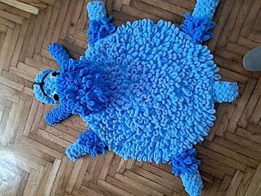 Ručno rađeni pufnasti dečiji tepisi u obliku ovčice. - Materijal na lalafo.rs — 3 Ručno rađeni pufnasti dečiji tepisi u obliku ovčice. - Materijal — 3