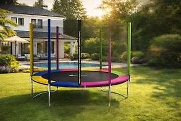 All for children's playground: Trampolina sa zaštitnom mrežom – prečnik 3,05 m - Šarena obodna at lalafo.rs — 6 All for children's playground: Trampolina sa zaštitnom mrežom – prečnik 3,05 m - Šarena obodna — 6