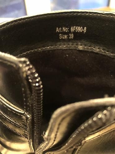 Crne kraće čizmice br.39, postavljene sa stabilnom štiklom na lalafo.rs — 6 Crne kraće čizmice br.39, postavljene sa stabilnom štiklom — 6