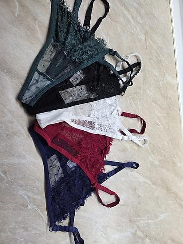 Čipkaste ženske tange – set u više boja - Dizajn: elegantne čipkaste na lalafo.rs — 2 Čipkaste ženske tange – set u više boja - Dizajn: elegantne čipkaste — 2