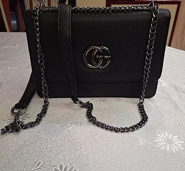 zenske original guess: Crna ženska Gucci torbica sa lancem preko ramena - Materijal: glatka na lalafo.rs — 1 zenske original guess: Crna ženska Gucci torbica sa lancem preko ramena - Materijal: glatka — 1
