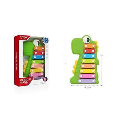 Creative & Educational Toys: Dečji muzički ksilofon u obliku dinosaurusa - Šareni ksilofon sa 8 at lalafo.rs — 1 Creative & Educational Toys: Dečji muzički ksilofon u obliku dinosaurusa - Šareni ksilofon sa 8 — 1