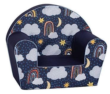 Dečja fotelja – tamnoplava, motiv noćnog neba - Mekana, udobna na lalafo.rs Dečja fotelja – tamnoplava, motiv noćnog neba - Mekana, udobna