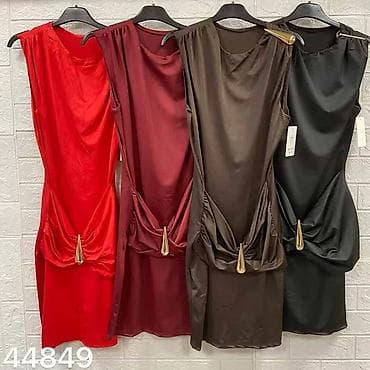 Elegantna mini haljina bez rukava sa ukrasnim naborima i metalnim na lalafo.rs — 2 Elegantna mini haljina bez rukava sa ukrasnim naborima i metalnim — 2