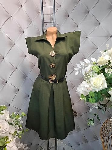 prsluk jaknica mango u: Ženska košulja-haljina sa pojasom - Kroj: A-kroja, dužina do kolena at lalafo.rs — 2 prsluk jaknica mango u: Ženska košulja-haljina sa pojasom - Kroj: A-kroja, dužina do kolena — 2