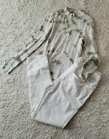 U kompletu pantalone bele pamuk elastin i svetlo zelena rebrastog na lalafo.rs — 3 U kompletu pantalone bele pamuk elastin i svetlo zelena rebrastog — 3