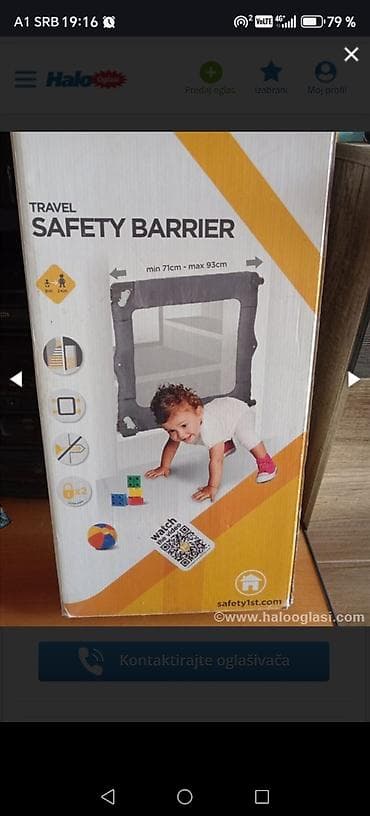 Odlično očuvana zaštitna barijera za decu. Lako se postavlja na vrata na lalafo.rs Odlično očuvana zaštitna barijera za decu. Lako se postavlja na vrata