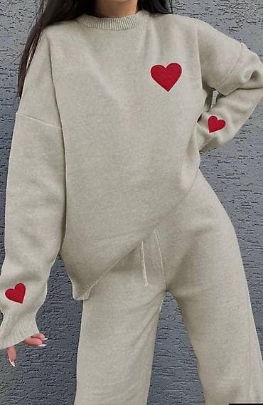 Damski pleteni komplet – džemper i pantalone ❤️ - Materijal: meko na lalafo.rs — 1 Damski pleteni komplet – džemper i pantalone ❤️ - Materijal: meko — 1