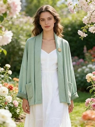 pantalone gina benotti: Ženska kardigan jakna sa brošem - Kroj: opušten, oversize silueta sa na lalafo.rs — 2 pantalone gina benotti: Ženska kardigan jakna sa brošem - Kroj: opušten, oversize silueta sa — 2