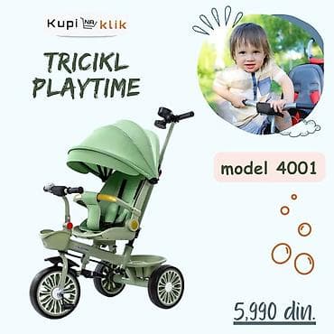 Tricikl Playtime – model 4001 - Višenamenski dečiji tricikl sa na lalafo.rs — 5 Tricikl Playtime – model 4001 - Višenamenski dečiji tricikl sa — 5