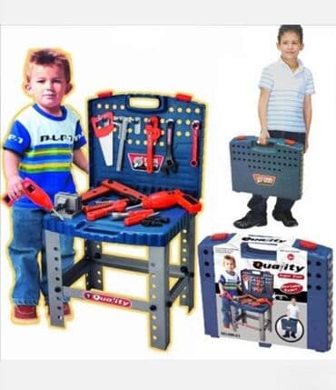 Dečije radionice i alati: Veliki kofer sa alatom – Mala radionica Zabavna i edukativna na lalafo.rs — 1 Dečije radionice i alati: Veliki kofer sa alatom – Mala radionica Zabavna i edukativna — 1