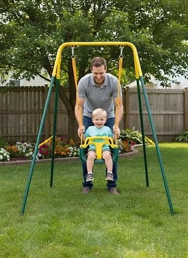 prsluk jaknica mango u: Dečija ljuljaška za dvorište sa ramom - Stabilan metalni ram u obliku at lalafo.rs — 2 prsluk jaknica mango u: Dečija ljuljaška za dvorište sa ramom - Stabilan metalni ram u obliku — 2