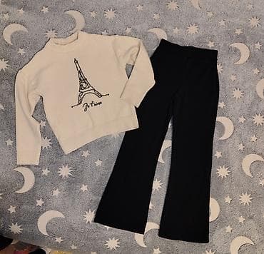 Dečiji komplet garderobe za devojčice – više komada - Duks krem boje na lalafo.rs — 3 Dečiji komplet garderobe za devojčice – više komada - Duks krem boje — 3