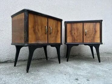 Antique Dressers: Retro Art Deco noćni ormarići / stočići - MOGUĆ PREVOZ U dobrom at lalafo.rs — 2 Antique Dressers: Retro Art Deco noćni ormarići / stočići - MOGUĆ PREVOZ U dobrom — 2
