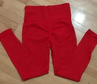 Leggings, Bike shorts: Crvene ženske helanke sa visokim strukom. Dizajnirane su za udobnost i at lalafo.rs — 5 Leggings, Bike shorts: Crvene ženske helanke sa visokim strukom. Dizajnirane su za udobnost i — 5