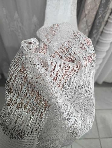Zavese – bela poluprozirna mrežasta organza - Materijal: lagana na lalafo.rs — 4 Zavese – bela poluprozirna mrežasta organza - Materijal: lagana — 4
