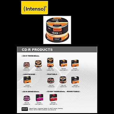 CD-R 700MB (80 min.) pak. 25 komada Cake Box. Intenso CD-R 700MB/80min na lalafo.rs — 3 CD-R 700MB (80 min.) pak. 25 komada Cake Box. Intenso CD-R 700MB/80min — 3