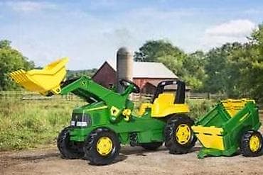 Toy Vehicles & Accessories: Dečiji traktor sa kašikom i prikolicom – pedalan - Realističan dečiji at lalafo.rs — 4 Toy Vehicles & Accessories: Dečiji traktor sa kašikom i prikolicom – pedalan - Realističan dečiji — 4