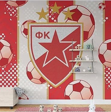 Home & Garden: Zidne fototapete sa motivima FK Crvena zvezda - Tematski dizajn za at lalafo.rs — 4 Home & Garden: Zidne fototapete sa motivima FK Crvena zvezda - Tematski dizajn za — 4