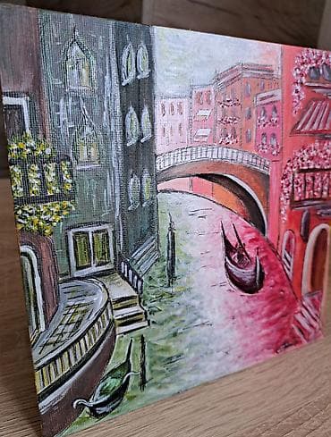Paintings & Picture frames: Most u Veneciji, u bojama Italije 💚🤍❤️ Akril na platnu (tvrda at lalafo.rs — 3 Paintings & Picture frames: Most u Veneciji, u bojama Italije 💚🤍❤️ Akril na platnu (tvrda — 3