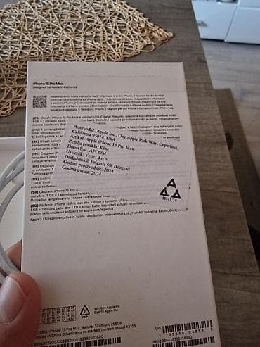 Iphone 15 pro max, Yettel garancija do 23.05 .2027, fabričko mint na lalafo.rs — 6 Iphone 15 pro max, Yettel garancija do 23.05 .2027, fabričko mint — 6
