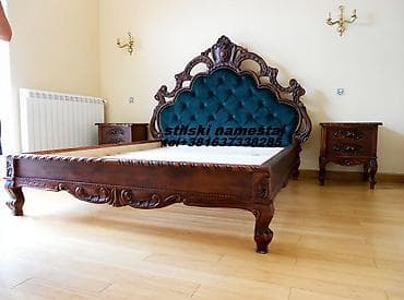 Stilski bračni krevet,francuski ležaj,puno drvo.Novo na lalafo.rs Stilski bračni krevet,francuski ležaj,puno drvo.Novo